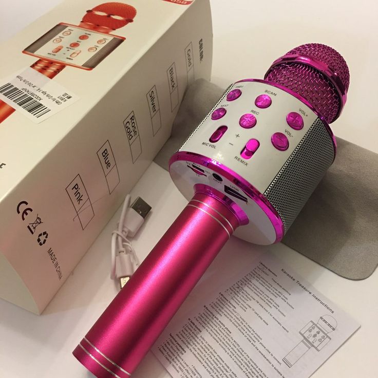 WS-858 Wireless Bluetooth Mic – Rechargeable Karaoke Speaker