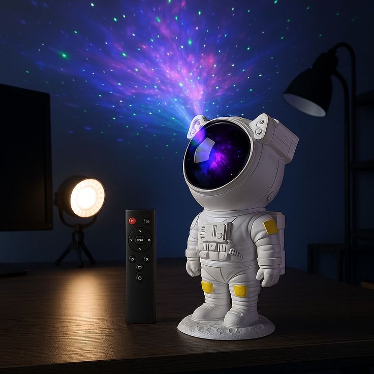 Astronaut Galaxy Projector – Star Night Light with Remote