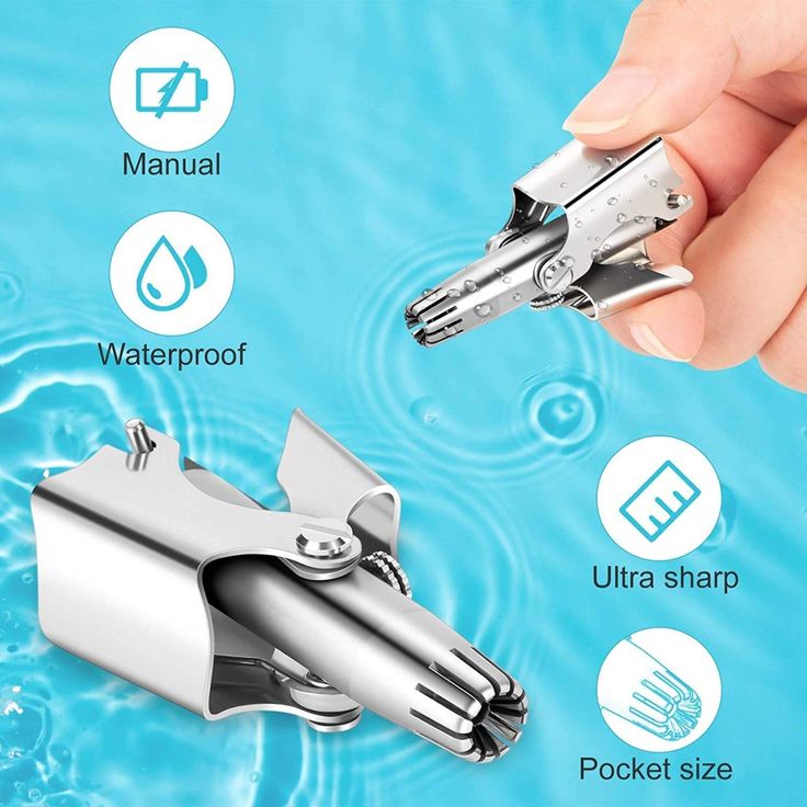 Manual Nose & Ear Hair Trimmer – Stainless Steel Grooming Tool Pakistan
