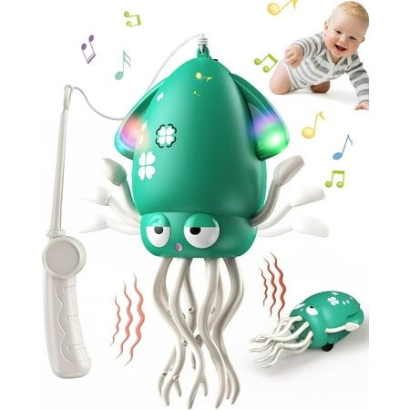 Crawling Octopus Toy – LED Lights Music USB Rechargeable