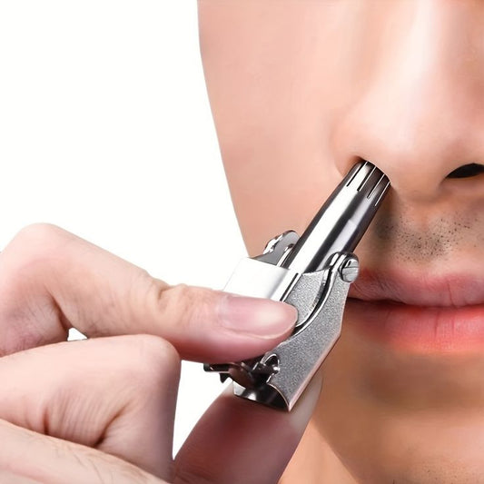 Manual Nose & Ear Hair Trimmer – Stainless Steel Grooming Tool Pakistan