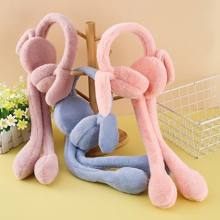 Cute Rabbit Earmuffs Pakistan – Adjustable Winter Ear Warmers