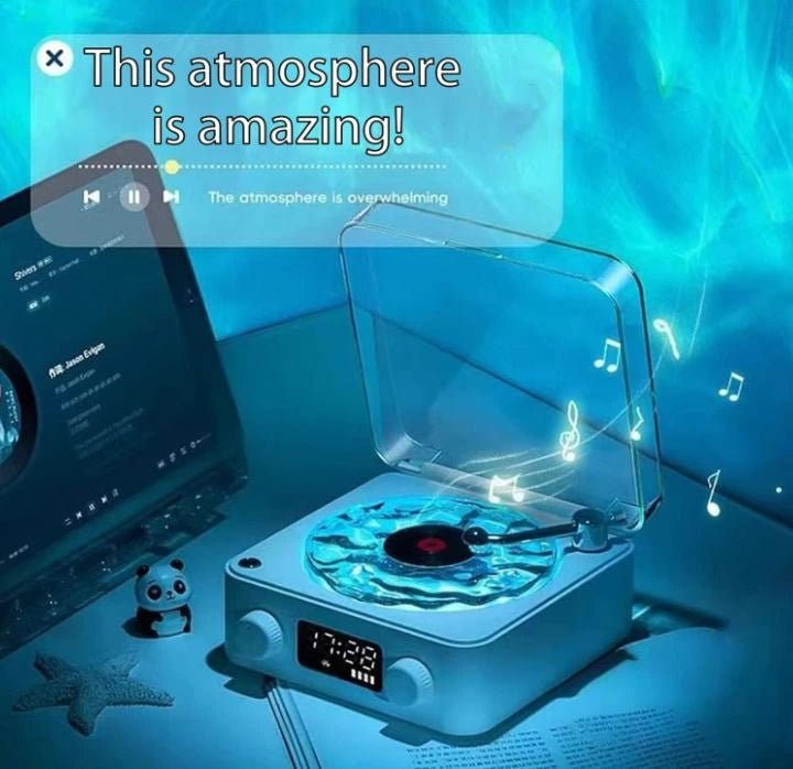 Waves Bluetooth Speaker – Rechargeable with Water Ripple Lamp