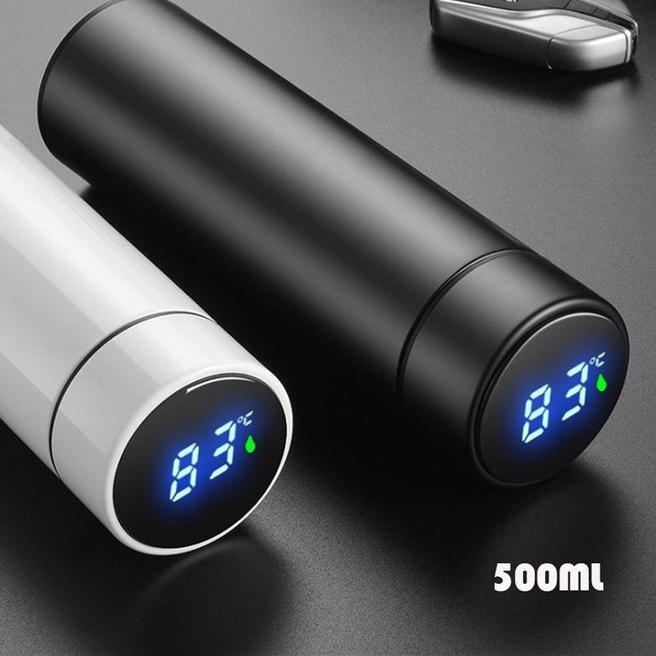 Stainless Steel Water Bottle 500ML – LED Temperature Display Flask