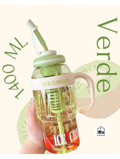 Ice Cream Shaped Water Bottle – Insulated Leak-Proof Kids & Travel Bottle