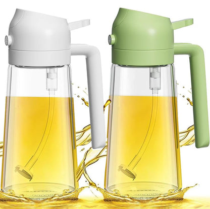 Premium Quality 2-in-1 Oil Spray Jug with Lock – Cooking Oil Dispenser & Sprayer
