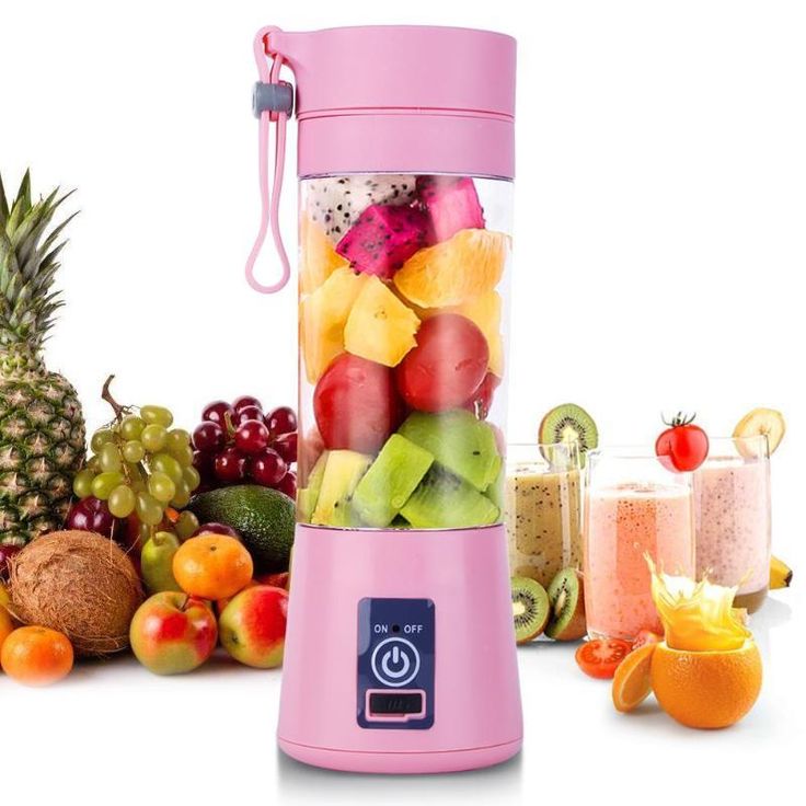 6-Blade Mini Portable USB Juicer Blender – Rechargeable Smoothie Maker