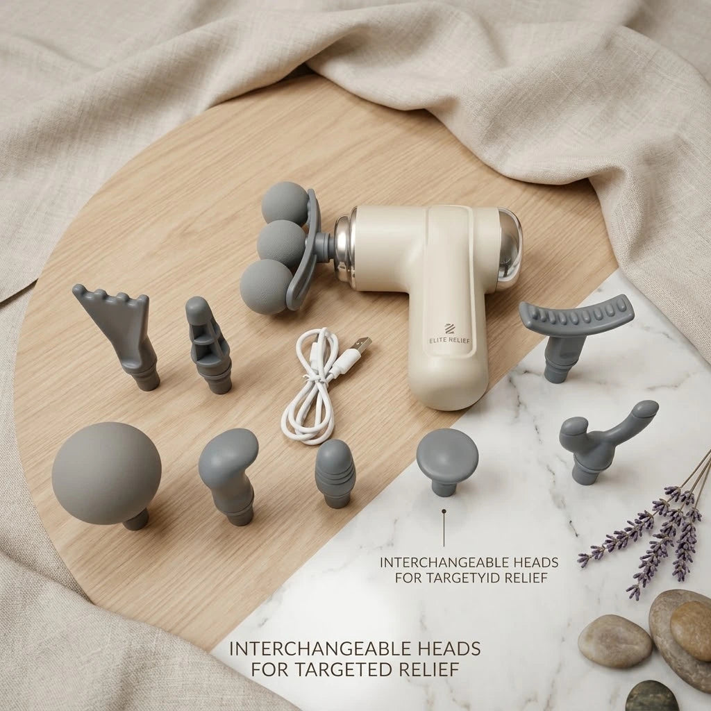 Portable Mini Massage Gun Pro+ – 6-Speed Deep Tissue Massager