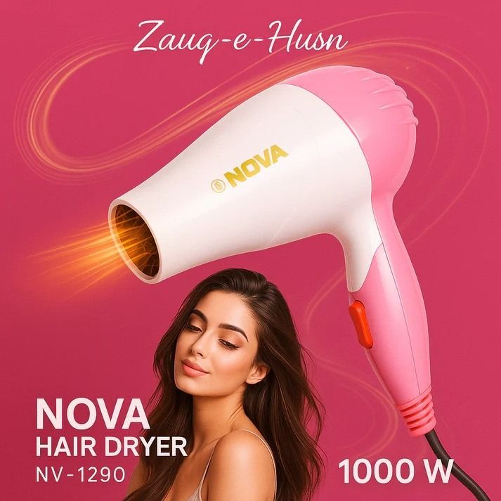 Nova Hair Dryer – Professional Blow Dryer with Hot Cold Air Pakistan