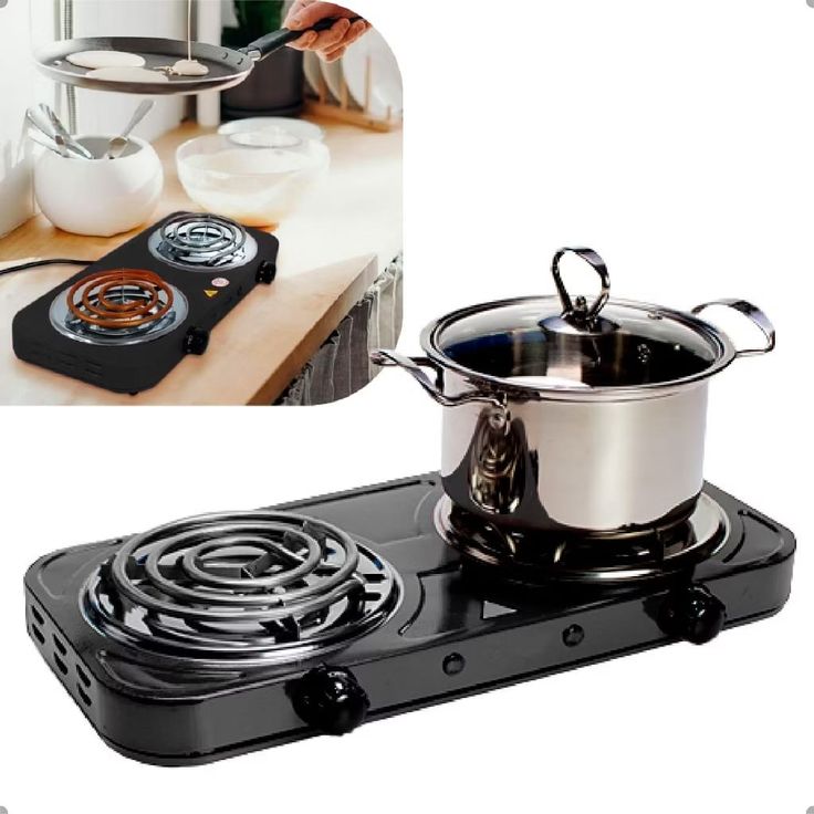 Double Electric Stove – Portable 2 Burner Cooking Plate