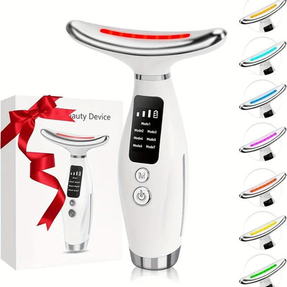 Neck Wrinkle Massage Device – 7 Light Modes Anti-Aging Tool