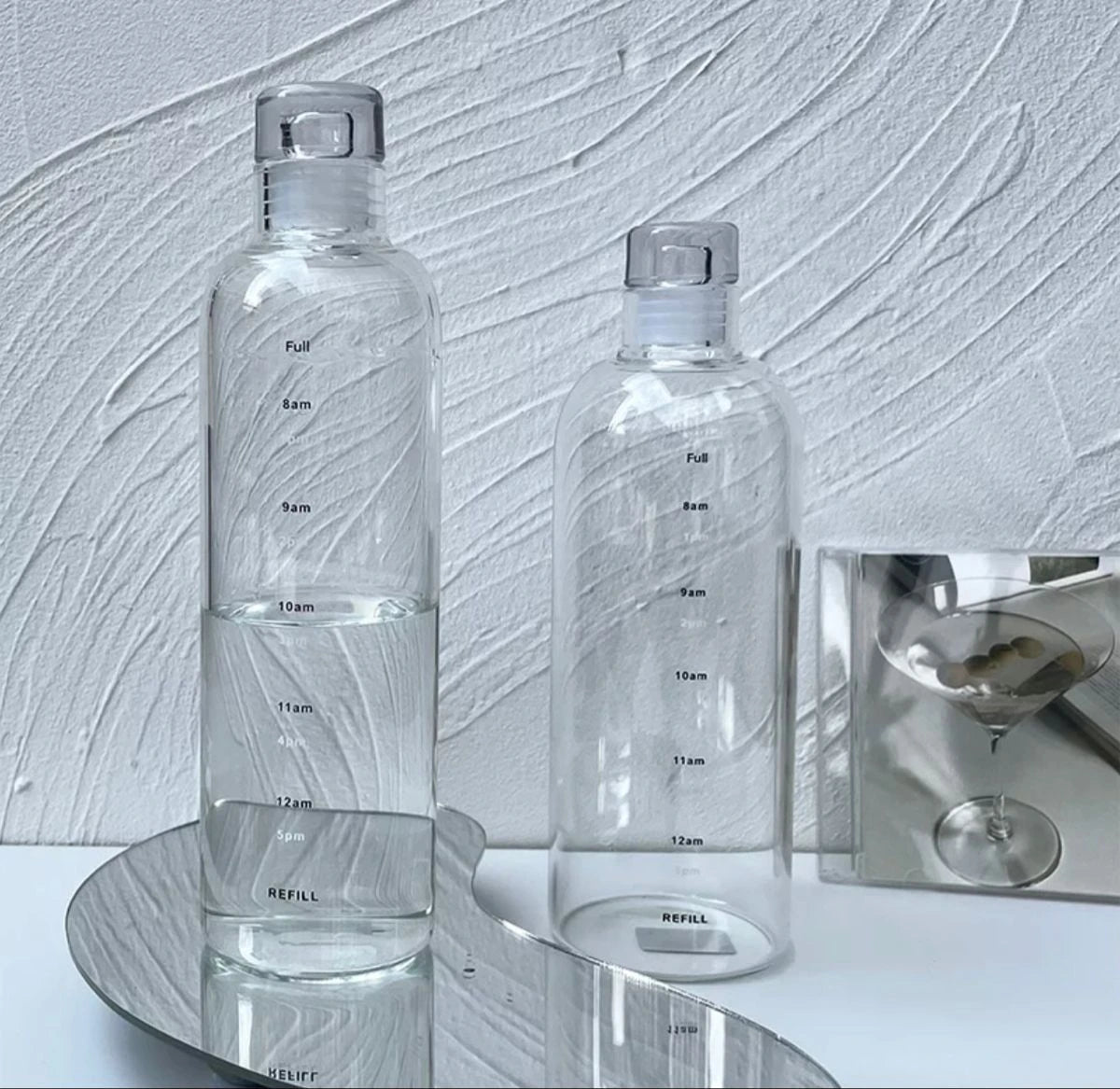 Stylish gradient color plastic water bottle BPA-free with wide mouth opening Pakistan