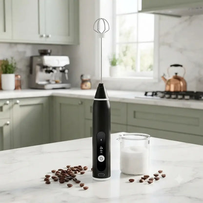Rechargeable 2-in-1 Coffee & Egg Beater – USB Milk Frother