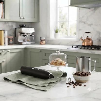 Rechargeable 2-in-1 Coffee & Egg Beater – USB Milk Frother