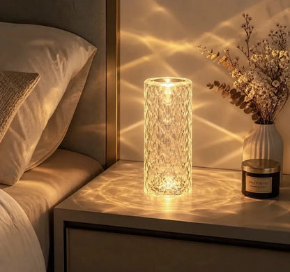 Crystal Table Lamp – Elegant Decorative LED Lamp