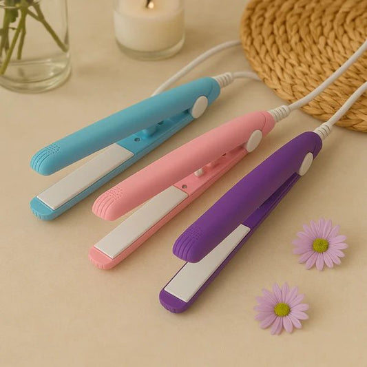 Mini Hair Straightener – Portable Ceramic Flat Iron for Women | Compact Travel Hair Styling Tool