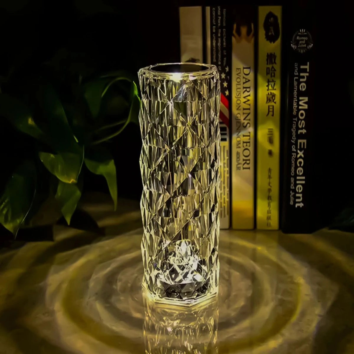 Crystal Table Lamp – Elegant Decorative LED Lamp