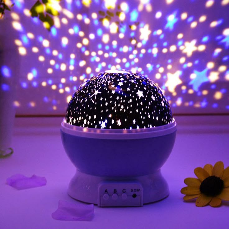 360° Rotating LED Star Lamp – Starry Sky Projector Night Light for Home & Kids