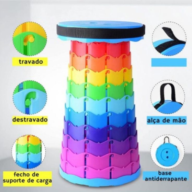Folding Portable Stool – Telescopic Chair for Camping Travel