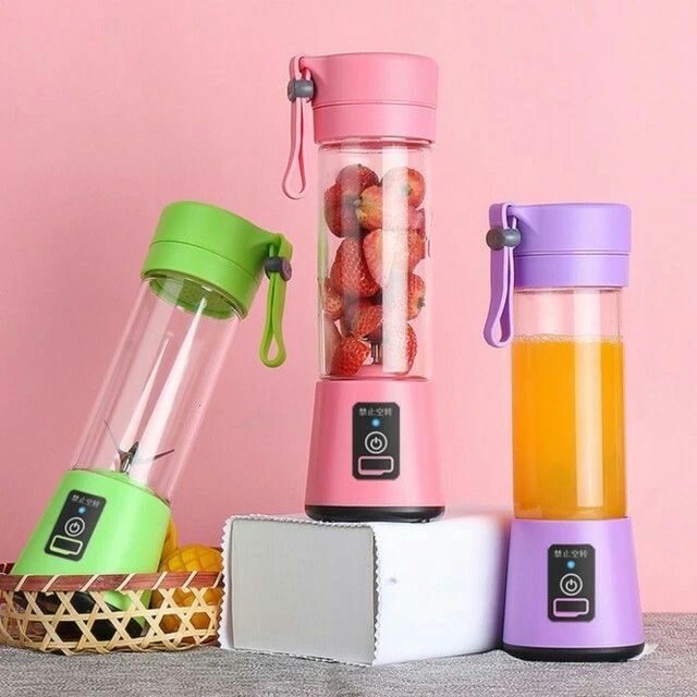 6-Blade Mini Portable USB Juicer Blender – Rechargeable Smoothie Maker