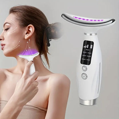 Neck Wrinkle Massage Device – 7 Light Modes Anti-Aging Tool