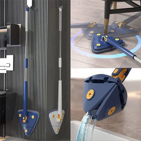 360 Rotate Triangle Mop – Efficient Corner Cleaning Smart Mop