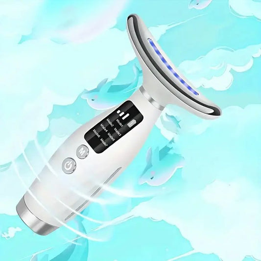 Neck Wrinkle Massage Device – 7 Light Modes Anti-Aging Tool