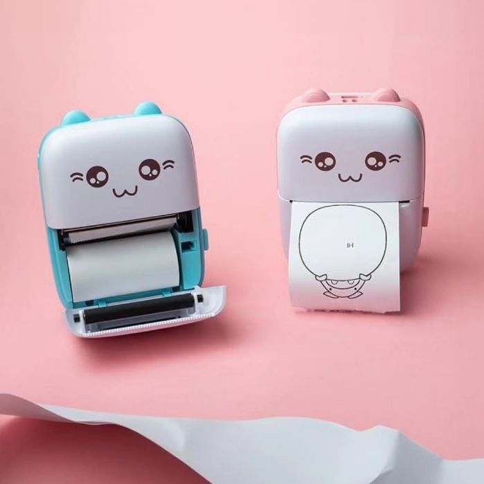 Meow Pocket Printer – Wireless Mini Thermal Printer with Paper Roll for Android & iOS