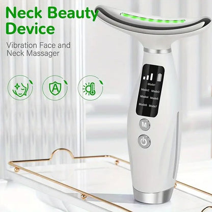 Neck Wrinkle Massage Device – 7 Light Modes Anti-Aging Tool