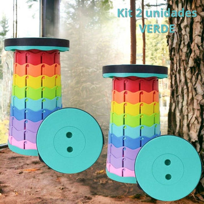 Folding Portable Stool – Telescopic Chair for Camping Travel