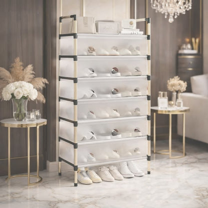 Dust-Proof Multi-Layer Shoe Rack – Transparent Storage Cabinet