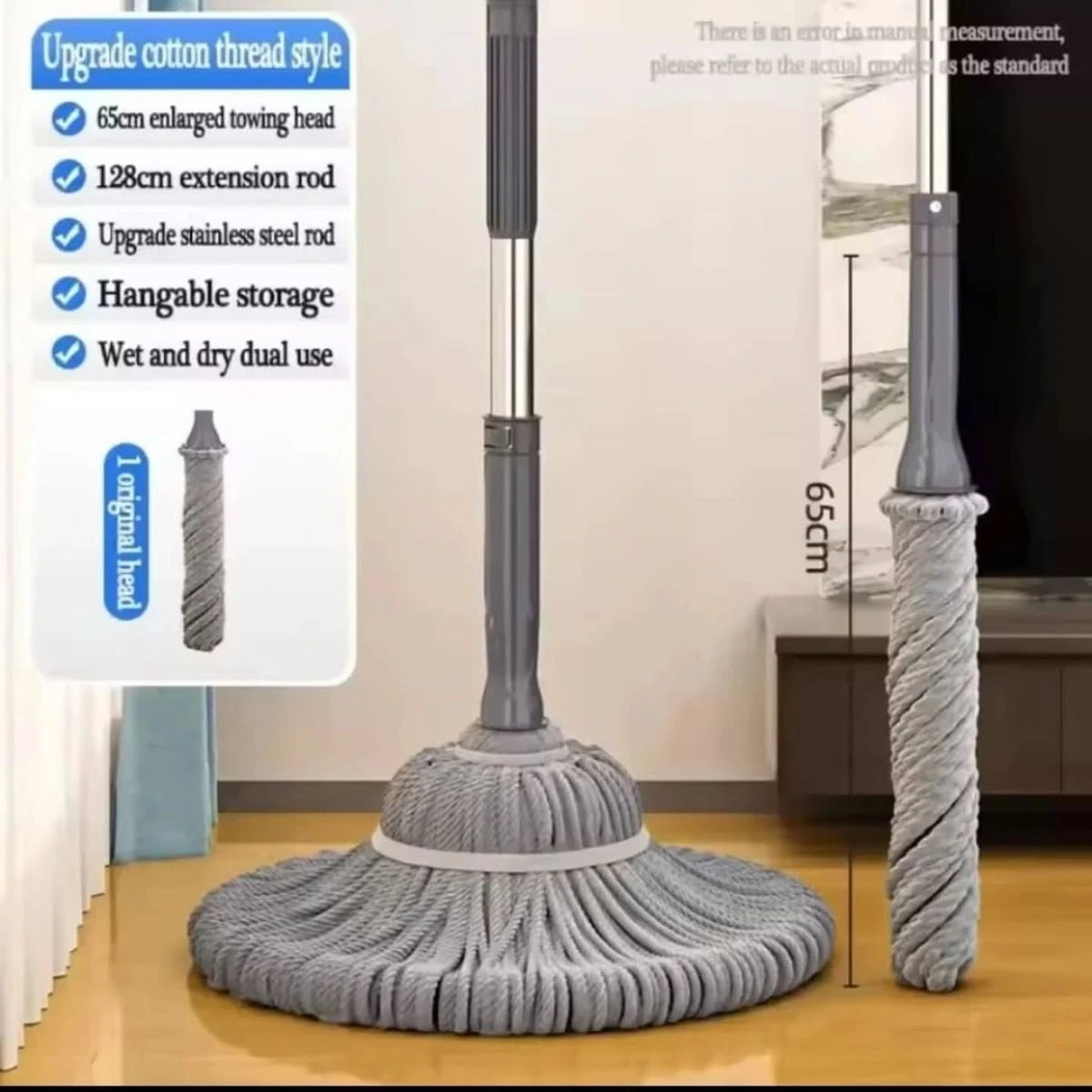 Easy Self-Wringing Twist Mop – Effortless Floor Cleaning