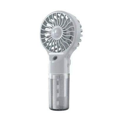 Portable Mini Fan with Mist Spray Humidifier – Rechargeable
