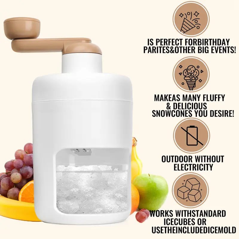 Manual Ice Crusher Machine – Gola Ganda Maker for Home