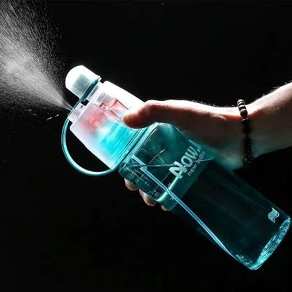 600ML Portable Misting Water Bottle – 2-in-1 Spray Bottle