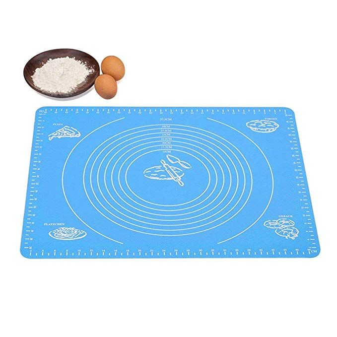 Silicone Kitchen Kneading Dough Baking Mat (Small Size) – Non-Stick Reusable Pastry & Rolling Mat