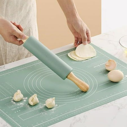 Silicone Kitchen Kneading Dough Baking Mat (Small Size) – Non-Stick Reusable Pastry & Rolling Mat