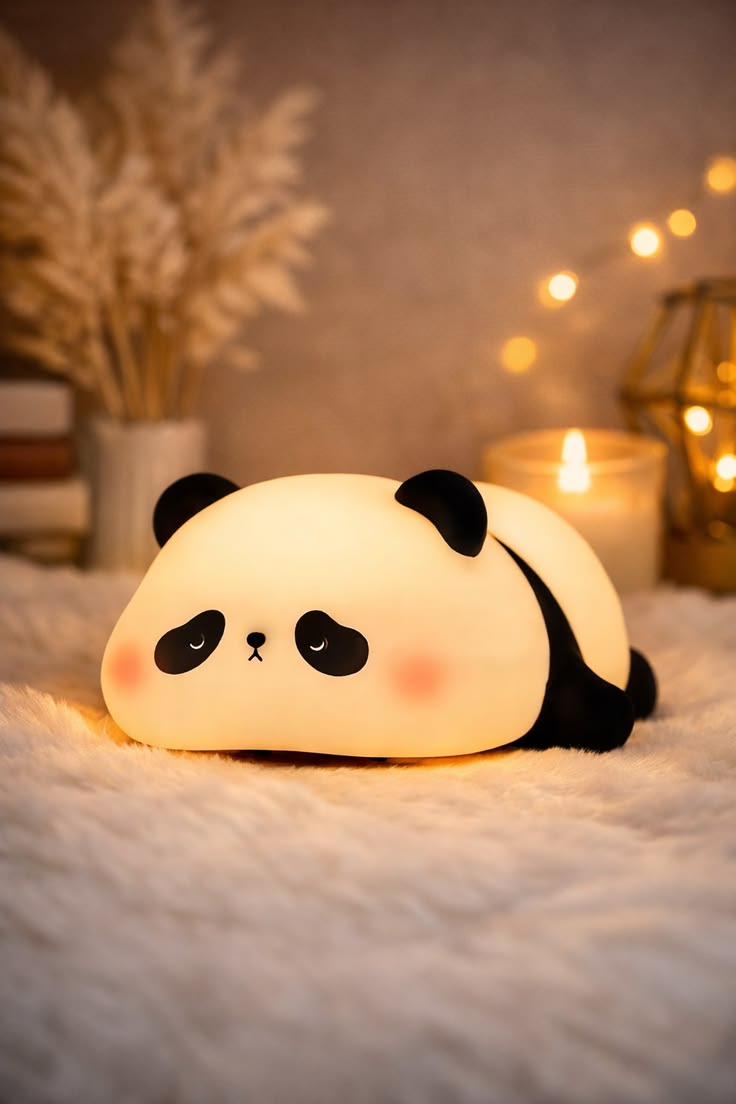 Silicone Panda Lamp – Cute LED Night Light for Kids