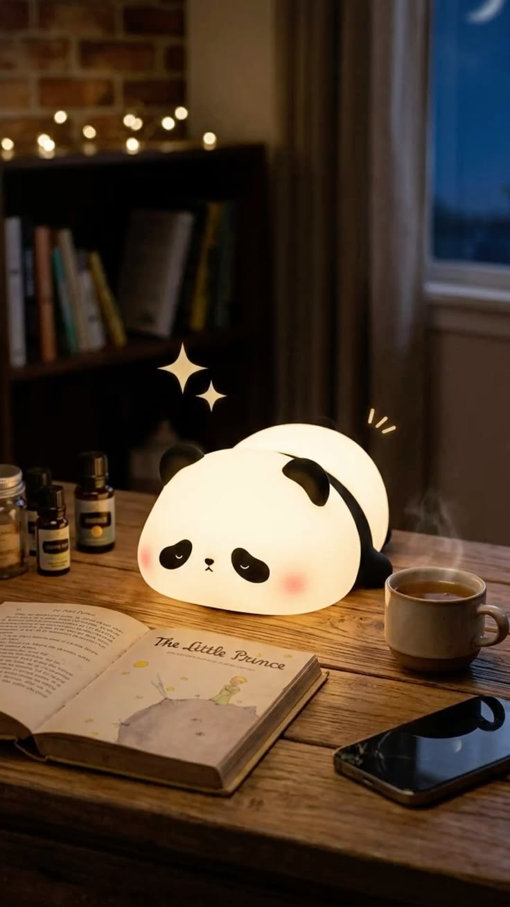 Silicone Panda Lamp – Cute LED Night Light for Kids