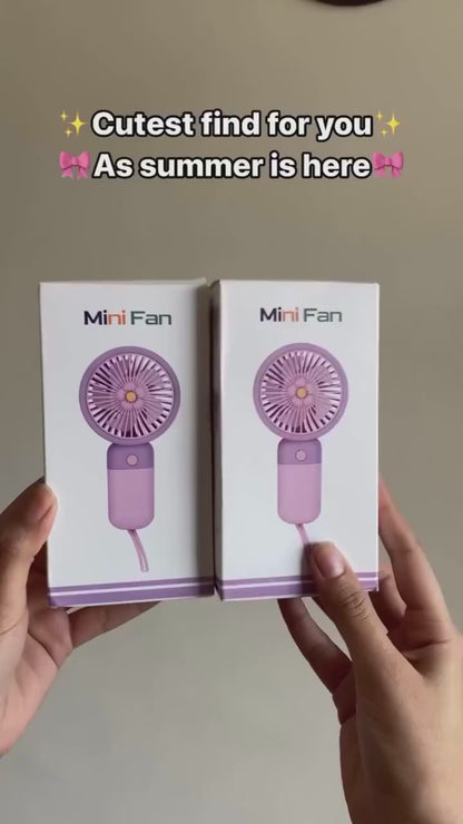 Mini Handy Fruit Fan – Portable USB Rechargeable Cooling Fan