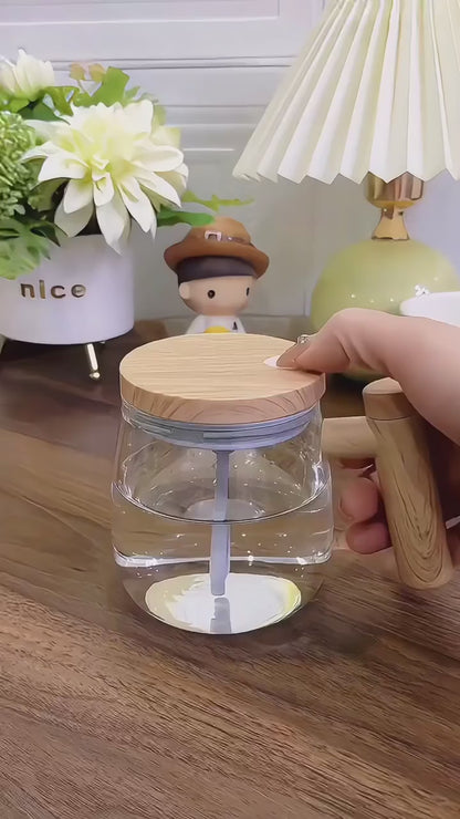 Coffee Mixing Mug – Self-Stirring Electric Cup with Lid