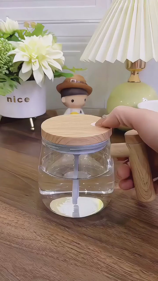 Coffee Mixing Mug – Self-Stirring Electric Cup with Lid