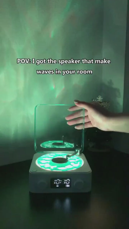 Waves Bluetooth Speaker – Rechargeable with Water Ripple Lamp