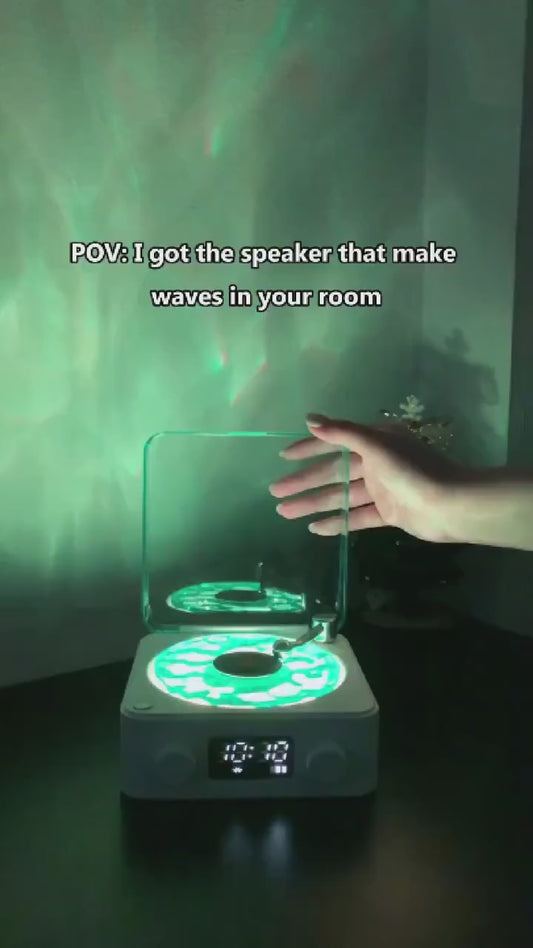 Waves Bluetooth Speaker – Rechargeable with Water Ripple Lamp