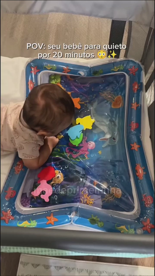 Tummy Time Water Mat – Inflatable Baby Play Mat 3-24 Months