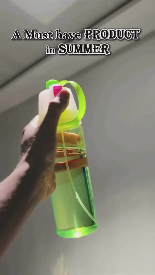 600ML Portable Misting Water Bottle – 2-in-1 Spray Bottle