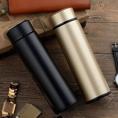 Stainless Steel Water Bottle 500ML – LED Temperature Display Flask